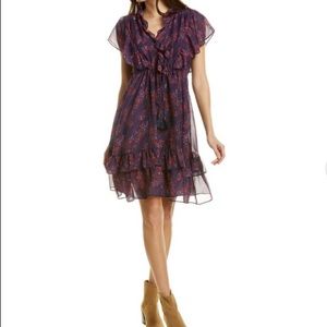 NEW Figue Denissa Silk A-Line Dress, Size XS